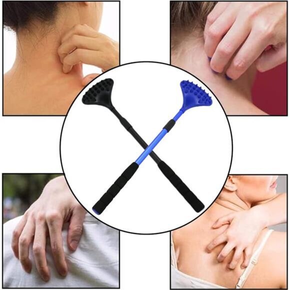 2 Pack‎ Back Scratcher for Women Men Extendable with Strong ABS Massage Head - Picture 6 of 7